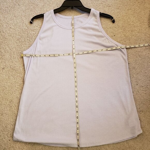 Bundle: 2 Danskin Rayon Blend Ribbed Tank Tops, 1 Grey 1 Lavender size 2X NWOT - Picture 8 of 9